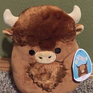 Wilfred Squishmallow Cow 8 inch Brand New With Tags Rare Super Soft Bison Cute